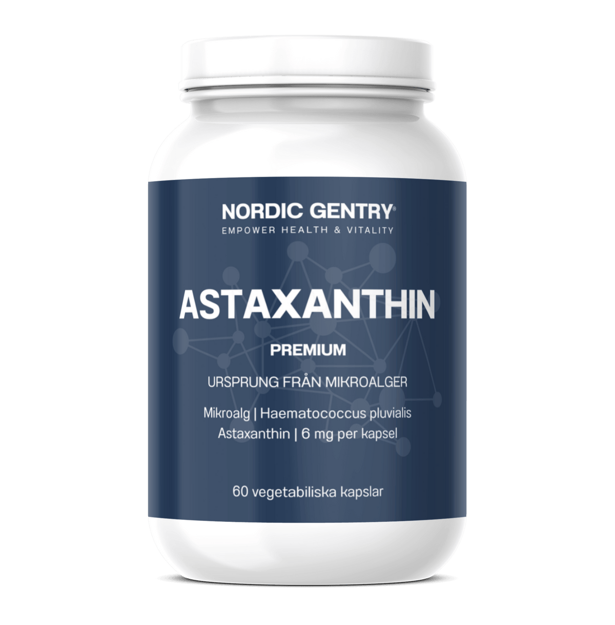 Nordic Gentry Astaxanthin 6 mg, frilagd förpackning