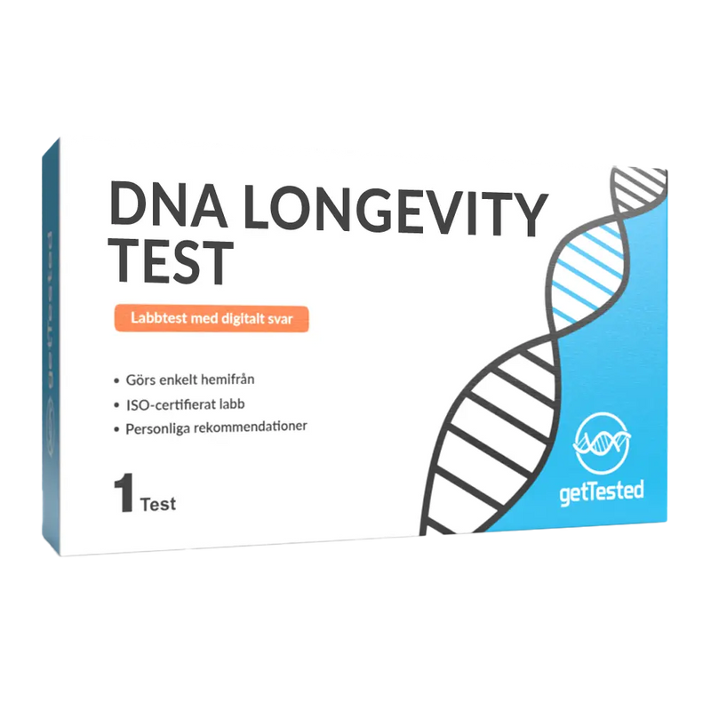 Nordic Gentry DNA Longevity Test, förpackning för salivprov