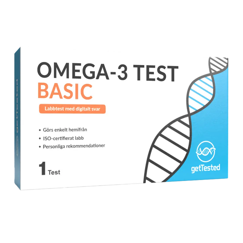 Nordic Gentry Omega-3 Test Basic, förpackning för hemprovtagning